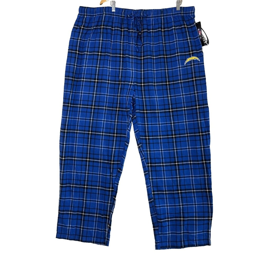 NFL Team Apparel Sleepwear LA Chargers NWT Royal Blue/Black Sz 4XL Pajama Pants